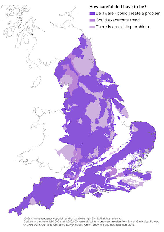 Groundwater bodies quality - England