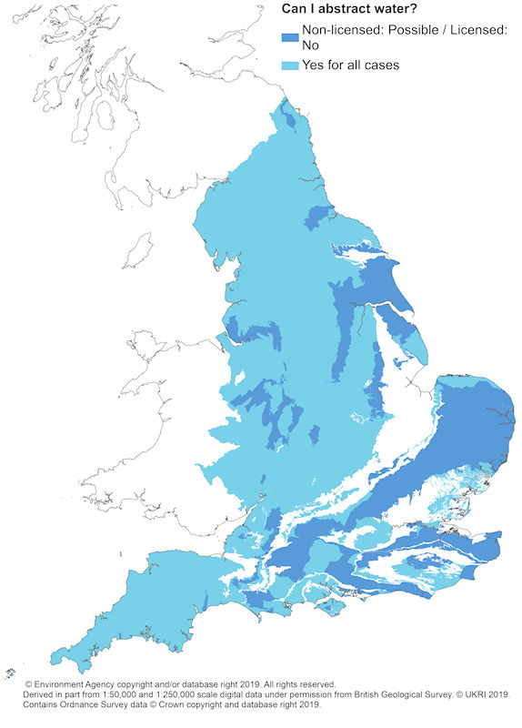 Groundwater bodies quantity - England