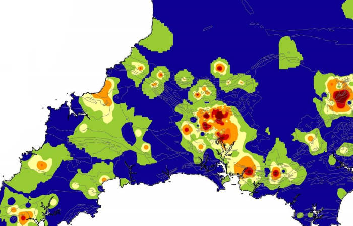 TellusSW soil geochemical maps